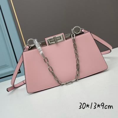 cheap quality Fendi Bags Peekaboo 2023 pink